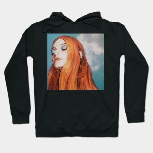 Orange Glitter Hoodie